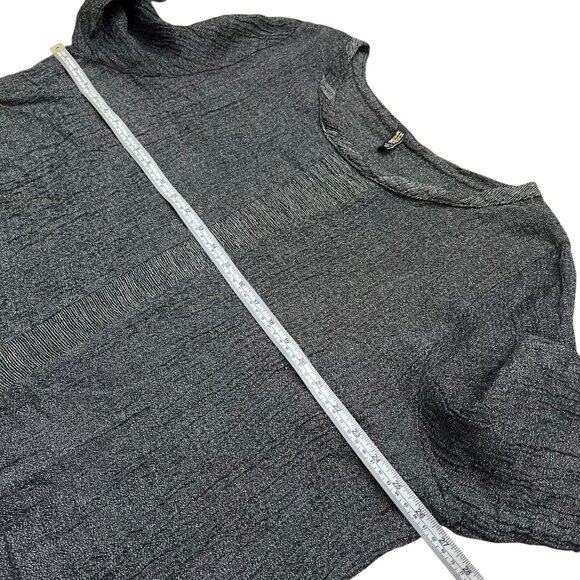 Khangura Linen Asymmetric Tunic Top Black 1X Lagenlook Boho Art Teacher‎ Artsy - Picture 7 of 9